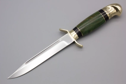 Нож из стали D2 «Финский» НР 43 зеленый